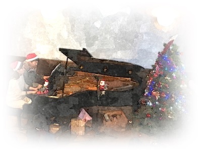 いかにも！ピアノサークルのクリスマスパーティらしい写真を選んでみました♪